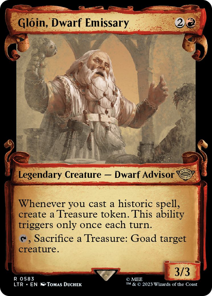 Gloin, Dwarf Emissary [The Lord of the Rings: Tales of Middle-Earth Showcase Scrolls] | Tacoma Games