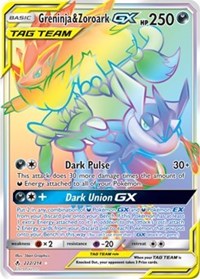 Greninja & Zoroark GX (Secret) (222) [SM - Unbroken Bonds] | Tacoma Games