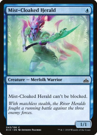 Mist-Cloaked Herald [Rivals of Ixalan] | Tacoma Games