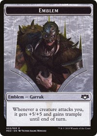Emblem - Garruk, Apex Predator [Mythic Edition: War of the Spark] | Tacoma Games