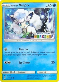 Alolan Vulpix (Build-A-Bear Workshop Exclusive) (21) [Miscellaneous Cards & Products] | Tacoma Games