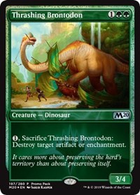 Thrashing Brontodon [Promo Pack: Core Set 2020] | Tacoma Games