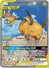 Raichu & Alolan Raichu GX (Alternate Full Art) (221/236) [SM - Unified Minds] | Tacoma Games