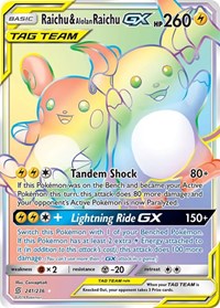 Raichu & Alolan Raichu GX (Secret) (241/236) [SM - Unified Minds] | Tacoma Games