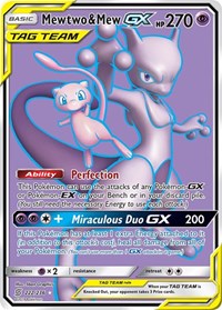 Mewtwo & Mew GX (Full Art) (222/236) [SM - Unified Minds] | Tacoma Games