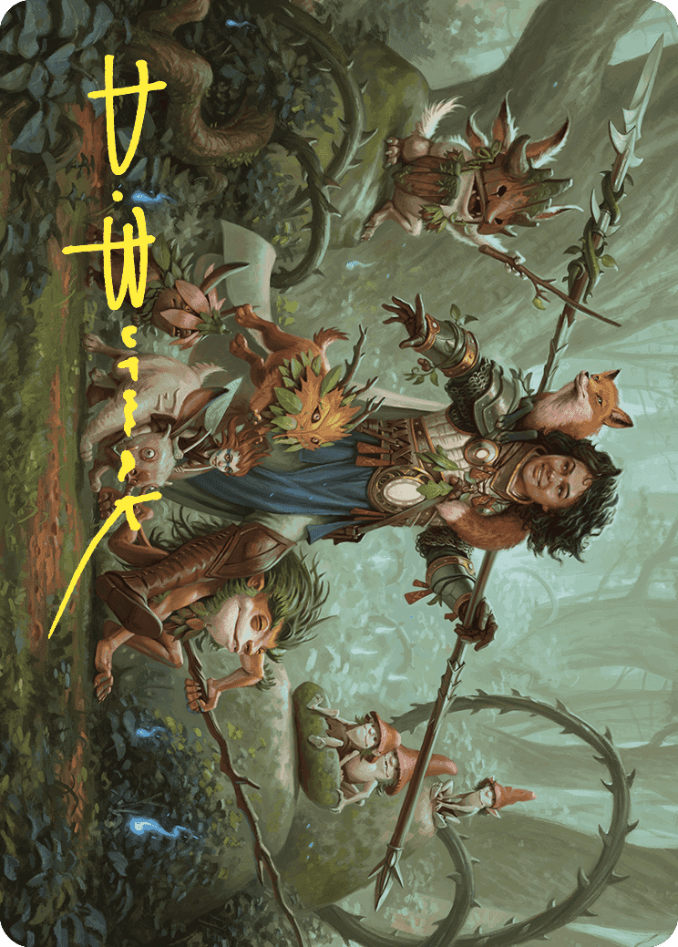 Ellivere of the Wild Court Art Card (Gold-Stamped Signature) [Wilds of Eldraine Art Series] | Tacoma Games