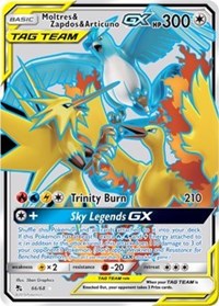 Moltres & Zapdos & Articuno GX (Full Art) (66/68) [Hidden Fates] | Tacoma Games