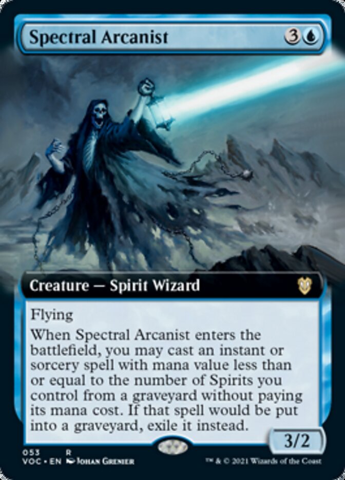 Spectral Arcanist (Extended) [Innistrad: Crimson Vow Commander] | Tacoma Games