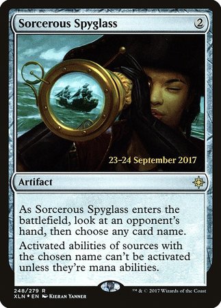 Sorcerous Spyglass [Ixalan Promos] | Tacoma Games