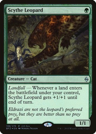 Scythe Leopard [Battle for Zendikar Promos] | Tacoma Games