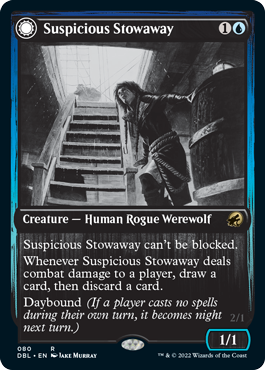 Suspicious Stowaway // Seafaring Werewolf [Innistrad: Double Feature] | Tacoma Games