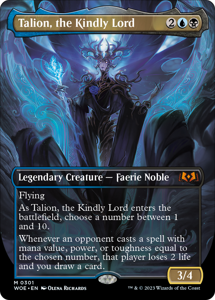 Talion, the Kindly Lord (Borderless Alternate Art) [Wilds of Eldraine] | Tacoma Games