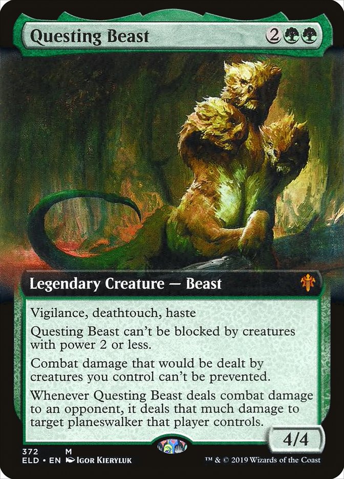 Questing Beast (Extended Art) [Throne of Eldraine] | Tacoma Games