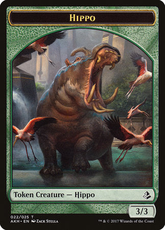 Hippo Token [Amonkhet Tokens] | Tacoma Games