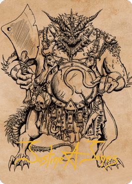 Thrakkus the Butcher Art Card (Gold-Stamped Signature) [Commander Legends: Battle for Baldur's Gate Art Series] | Tacoma Games