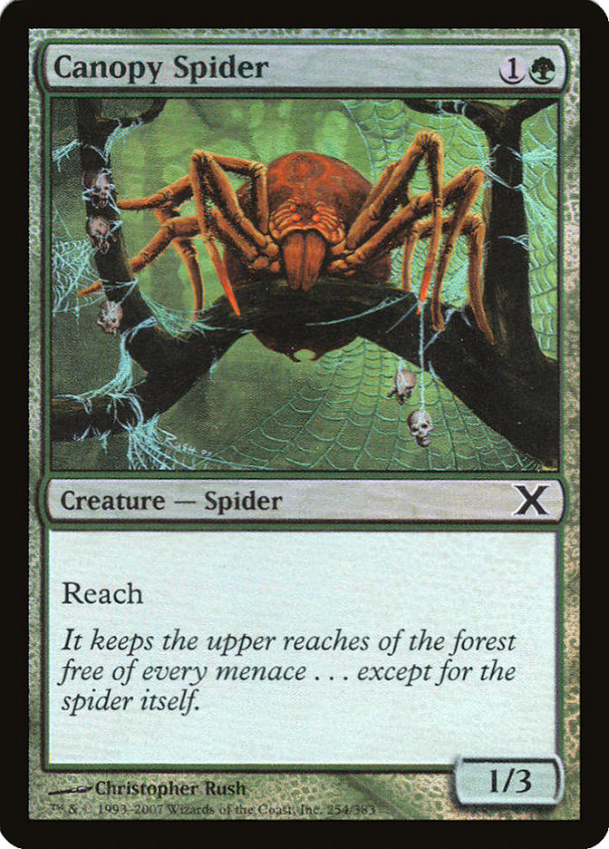 Canopy Spider (Premium Foil) [Tenth Edition] | Tacoma Games