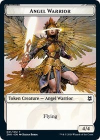 Angel Warrior // Hydra Double-sided Token [Zendikar Rising Tokens] | Tacoma Games