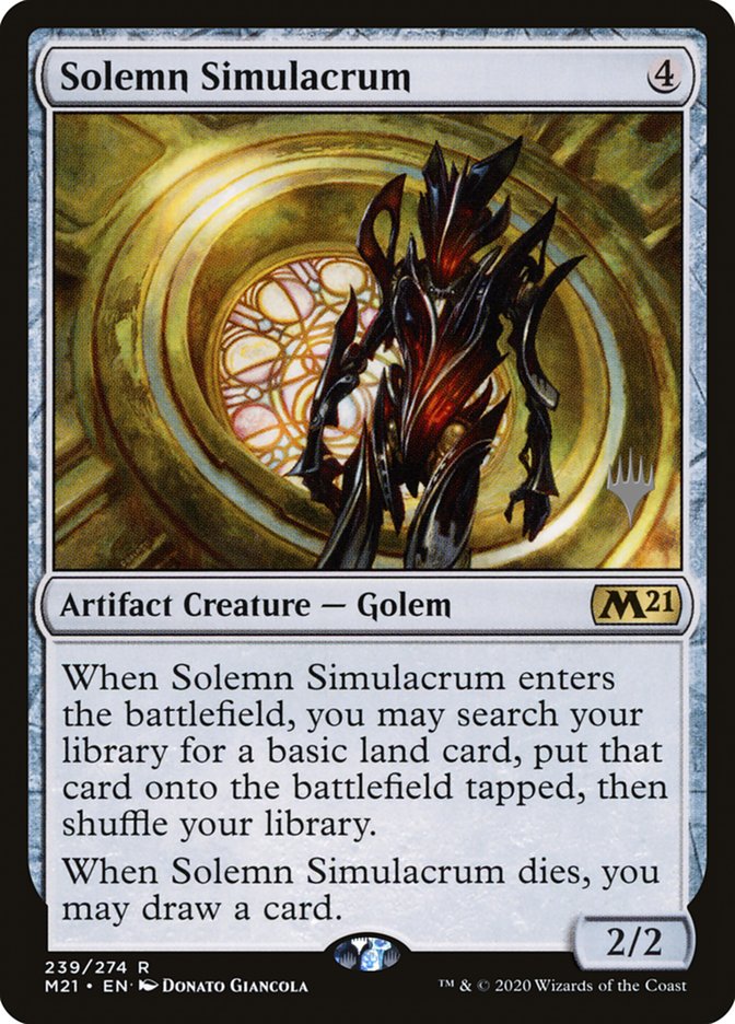 Solemn Simulacrum (Promo Pack) [Core Set 2021 Promos] | Tacoma Games