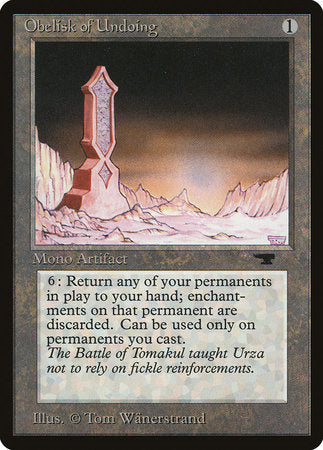 Obelisk of Undoing [Antiquities] | Tacoma Games