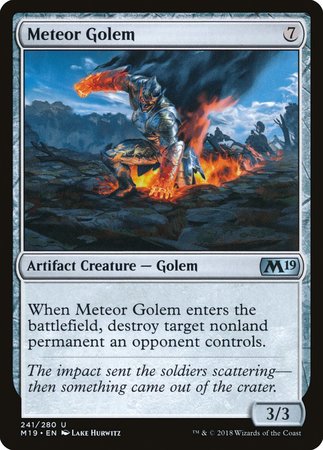 Meteor Golem [Core Set 2019] | Tacoma Games