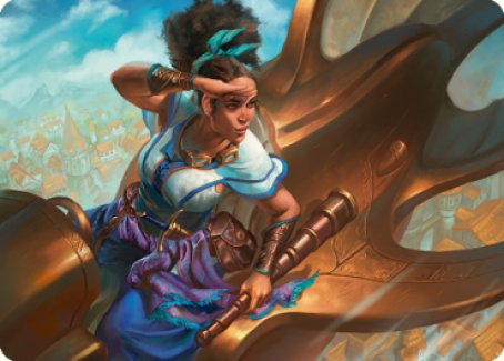 Talas Lookout Art Card [Dominaria United Art Series] | Tacoma Games