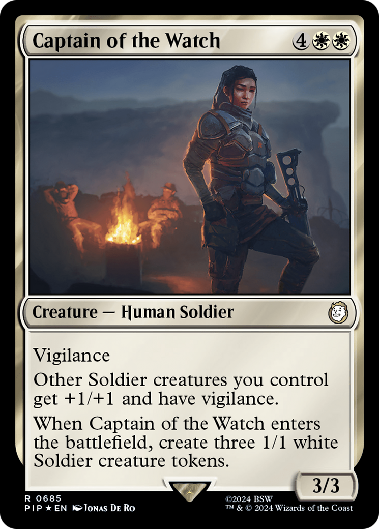 Captain of the Watch (Surge Foil) [Fallout] | Tacoma Games