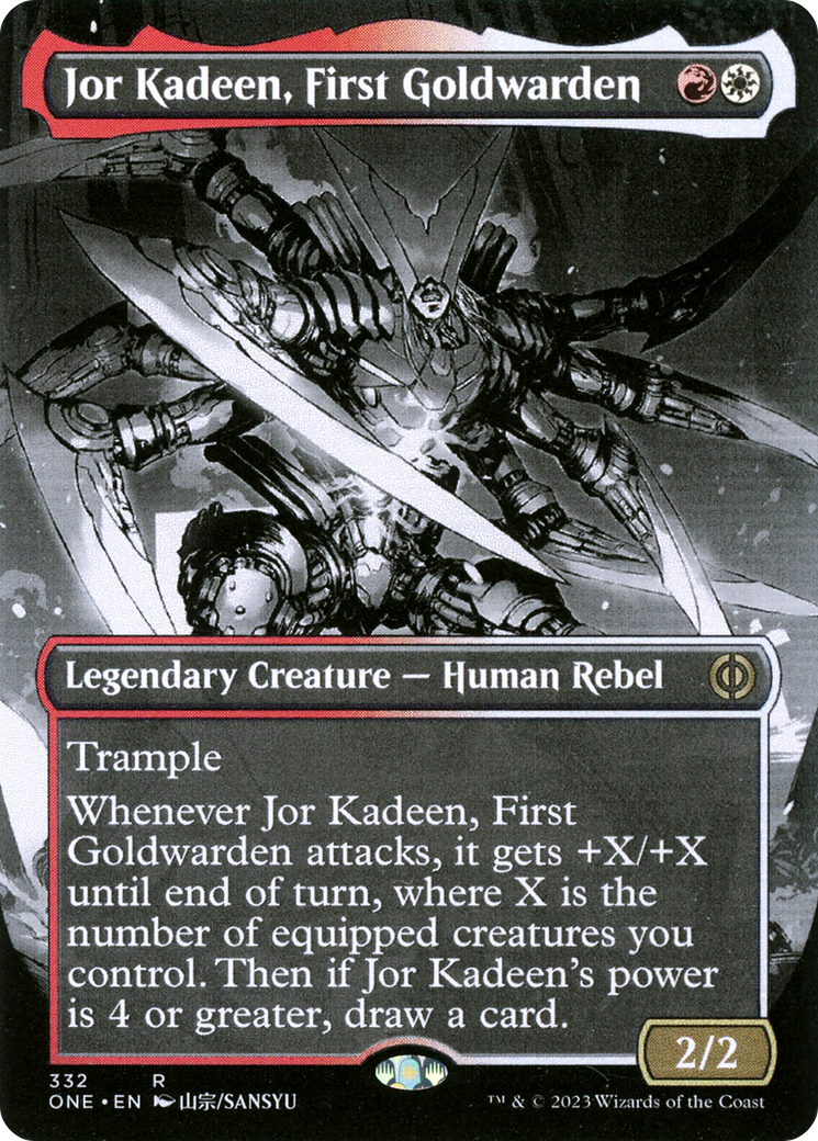 Jor Kadeen, First Goldwarden (Borderless Manga) [Phyrexia: All Will Be One] | Tacoma Games