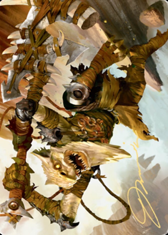 Teeterpeak Ambusher Art Card (Gold-Stamped Signature) [Zendikar Rising Art Series] | Tacoma Games