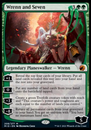 Wrenn and Seven (Promo Pack) [Innistrad: Midnight Hunt Promos] | Tacoma Games
