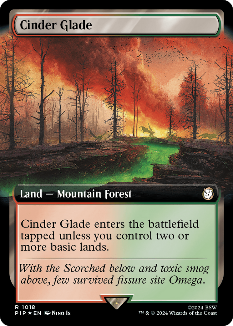 Cinder Glade (Extended Art) (Surge Foil) [Fallout] | Tacoma Games