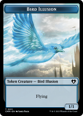Bird // Bird Illusion Double-Sided Token [Commander Masters Tokens] | Tacoma Games