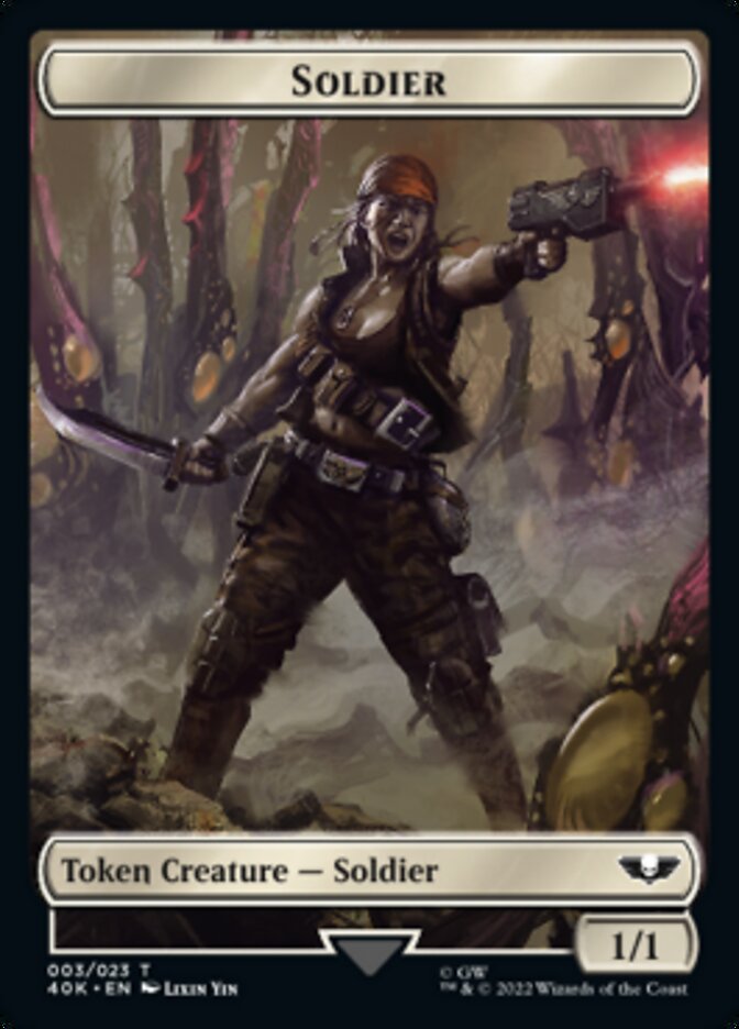 Soldier (003) // Sicarian Infiltrator Double-sided Token [Universes Beyond: Warhammer 40,000 Tokens] | Tacoma Games
