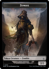 Warrior // Zombie Double-Sided Token [March of the Machine Tokens] | Tacoma Games