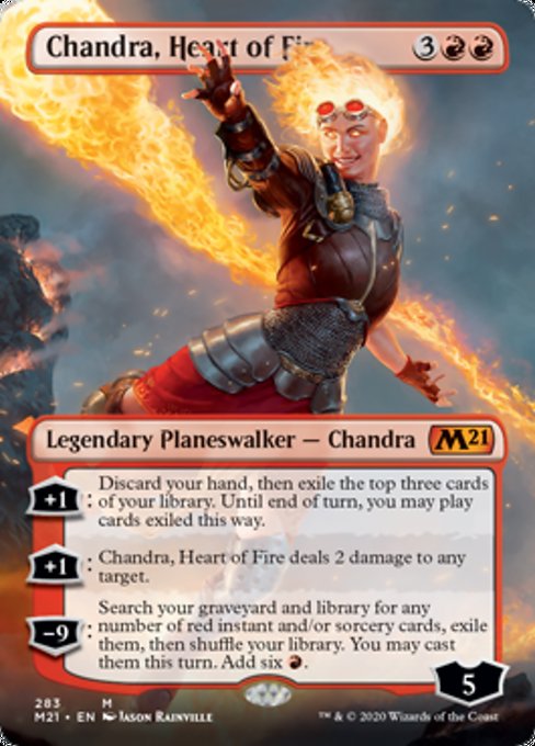 Chandra, Heart of Fire (Borderless) [Core Set 2021] | Tacoma Games