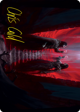 Vampires' Vengeance Art Card (Gold-Stamped Signature) [Innistrad: Crimson Vow Art Series] | Tacoma Games