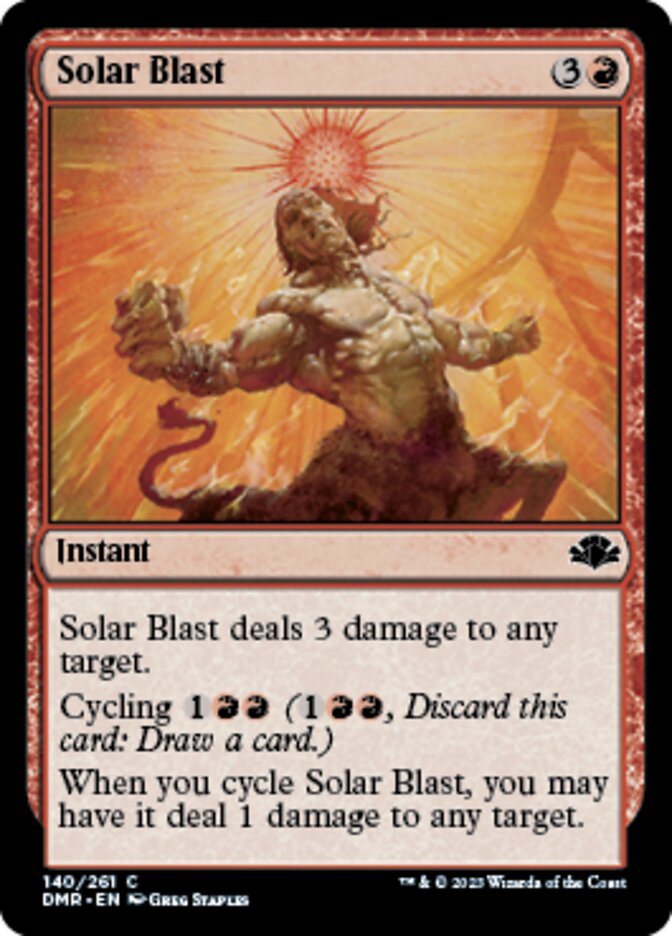 Solar Blast [Dominaria Remastered] | Tacoma Games