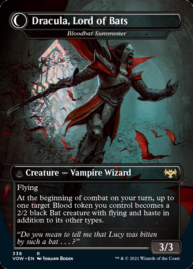 Voldaren Bloodcaster // Bloodbat Summoner - Dracula, Lord of Blood // Dracula, Lord of Bats [Innistrad: Crimson Vow] | Tacoma Games