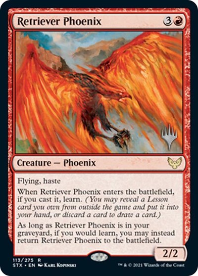 Retriever Phoenix (Promo Pack) [Strixhaven: School of Mages Promos] | Tacoma Games