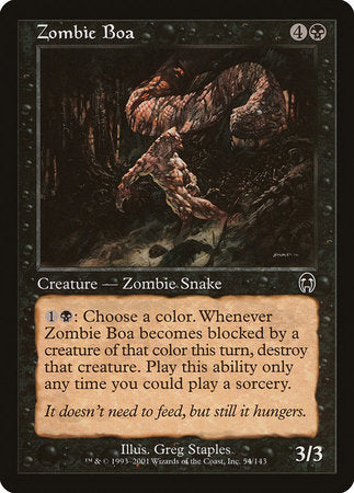 Zombie Boa [Apocalypse] | Tacoma Games