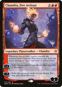 Chandra, Fire Artisan [Promo Pack: Throne of Eldraine] | Tacoma Games