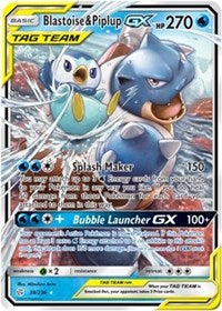 Blastoise & Piplup GX (38/236) [SM - Cosmic Eclipse] | Tacoma Games