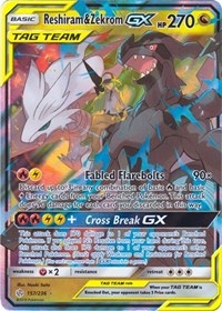 Reshiram & Zekrom GX (157/236) [SM - Cosmic Eclipse] | Tacoma Games