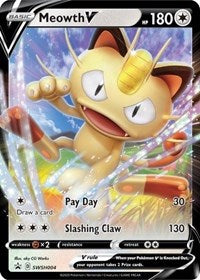 Meowth V - SWSH004 (SWSH004) [SWSH: Sword & Shield Promo Cards] | Tacoma Games