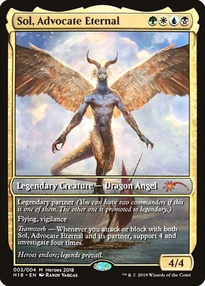 Sol, Advocate Eternal [Unique and Miscellaneous Promos] | Tacoma Games