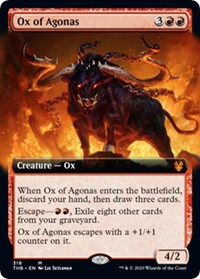 Ox of Agonas (Extended Art) [Theros Beyond Death] | Tacoma Games
