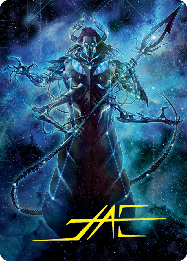 Heliod, the Warped Eclipse Art Card (Gold-Stamped Signature) [March of the Machine Art Series] | Tacoma Games