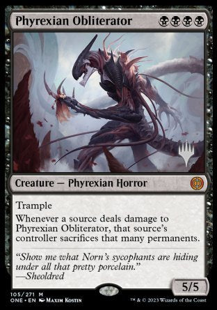 Phyrexian Obliterator (Promo Pack) [Phyrexia: All Will Be One Promos] | Tacoma Games