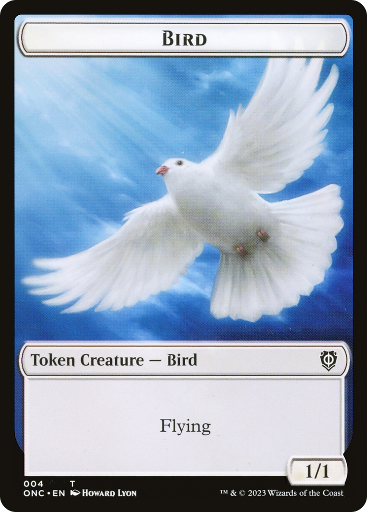 Bird // Cat Double-Sided Token [Phyrexia: All Will Be One Commander Tokens] | Tacoma Games