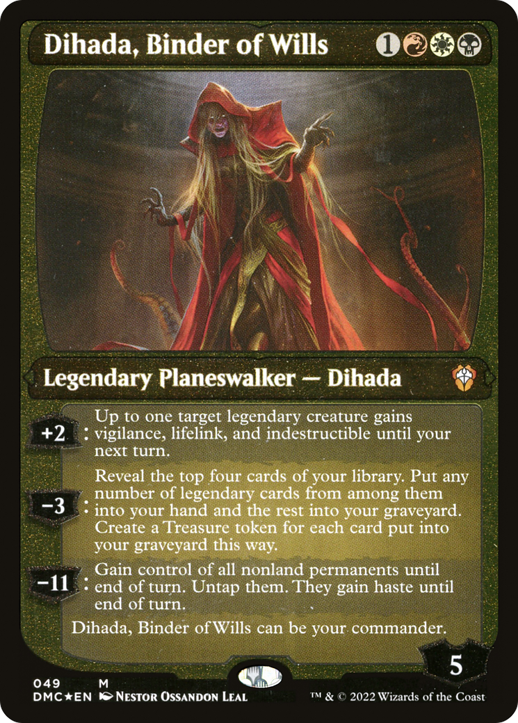 Dihada, Binder of Wills (Showcase Display Commander) [Dominaria United Commander] | Tacoma Games