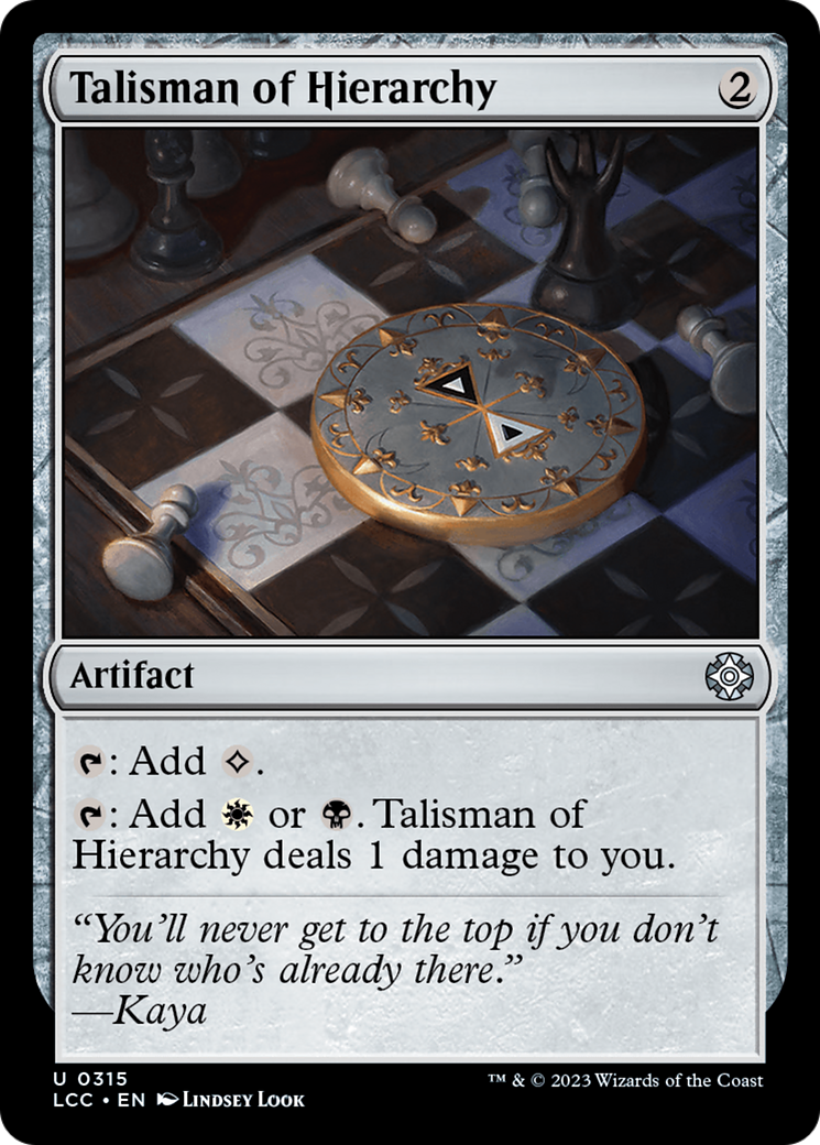 Talisman of Hierarchy [The Lost Caverns of Ixalan Commander] | Tacoma Games